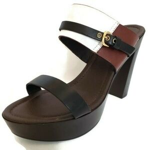 Ornella Stefani Platform High Block Open Toe Heels
